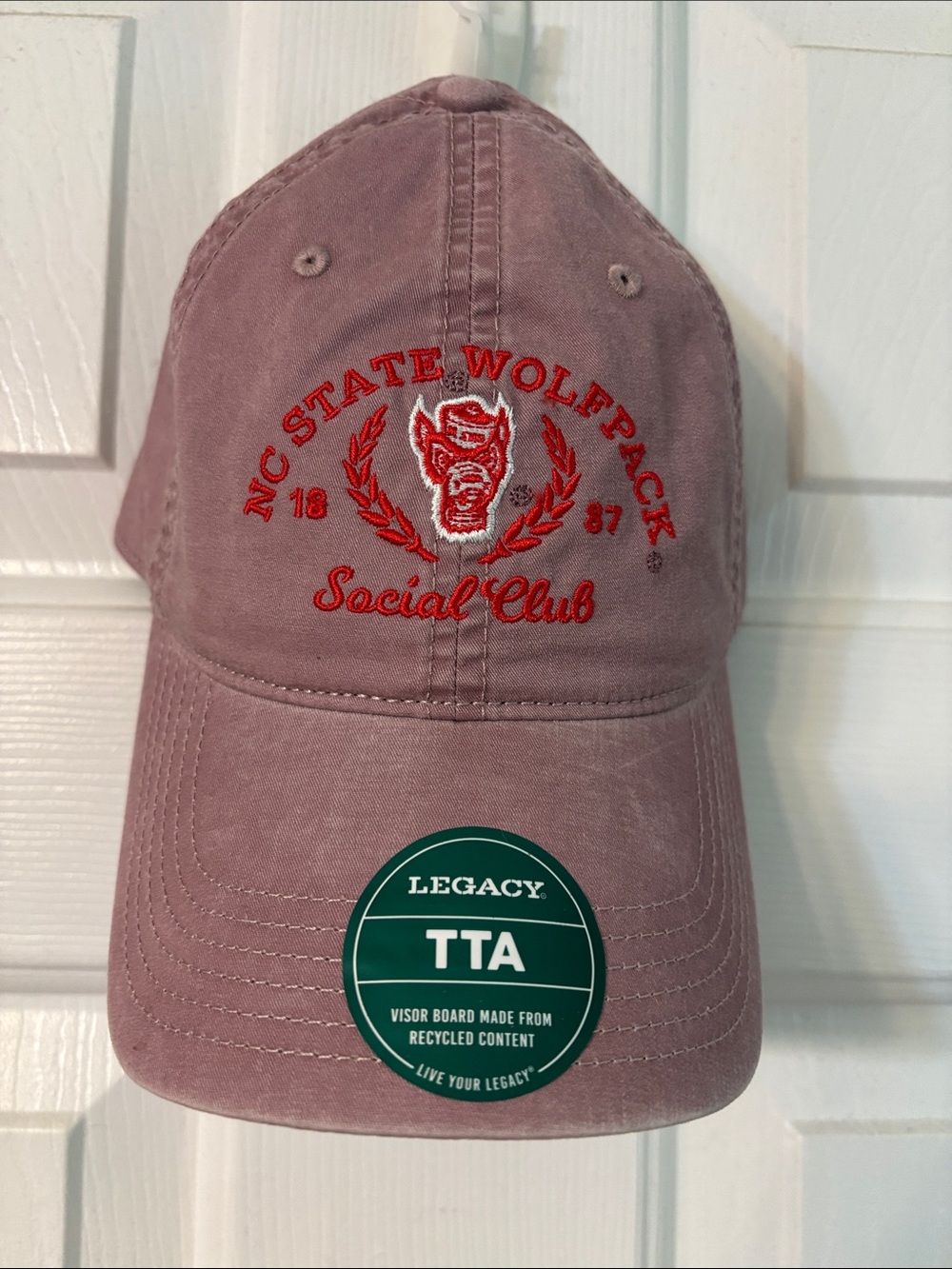 Legacy Dusty Rose NC State Wolfpack Social Club Cap